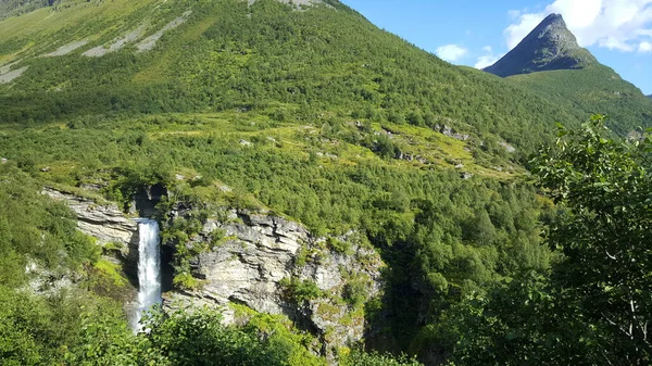 Національний Парковий Ландшафт Гейрангера Норвегії — стокове фото