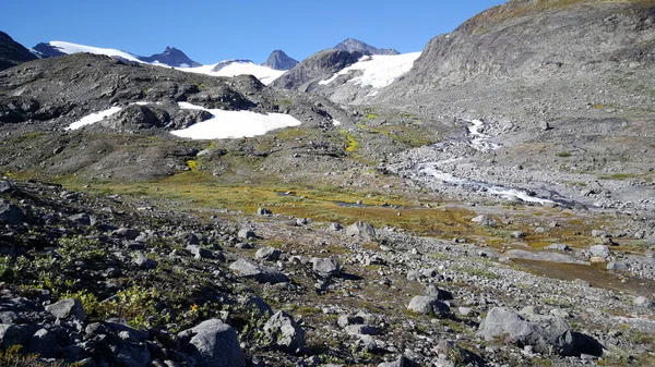 Paisaje Nevado Montaña Parque Nacional Jotunheimen Noruega — Foto de Stock