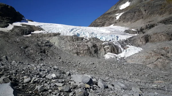 Glaciar Parque Nacional Jotunheimen Noruega — Foto de Stock