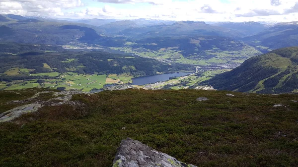 Schöne Landschaft Vom Lonahorgi Berg Norwegen Aus Gesehen — Stockfoto