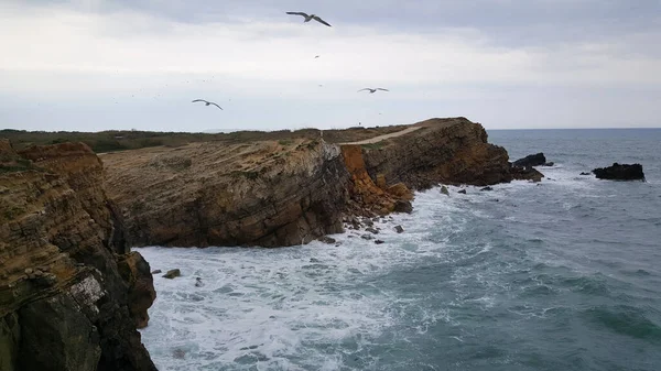 Portekiz Deki Sintra Cascais Doğal Parkı Nın Rocky Sahili — Stok fotoğraf