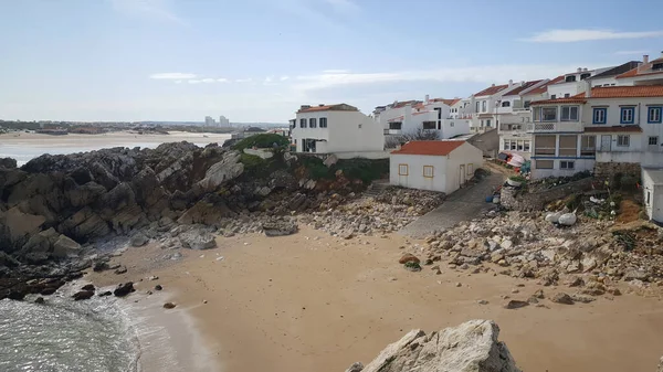 Mała Plaża Miejscowości Baleal Portugalii — Zdjęcie stockowe