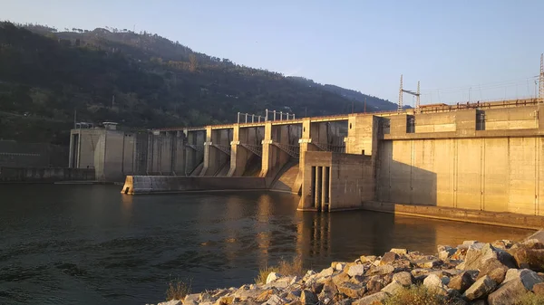 Barragem Rio Douro Distrito Viseu Portugal — Fotografia de Stock