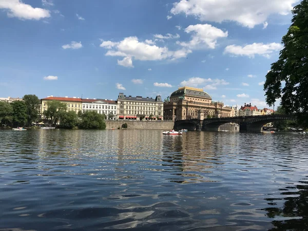 Rivière Vltava Prague République Tchèque — Photo
