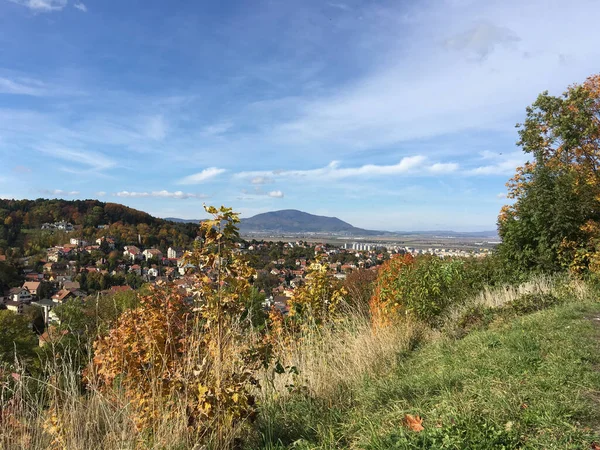 Brasov Sett Utifrån Tampaberget Rumänien — Stockfoto