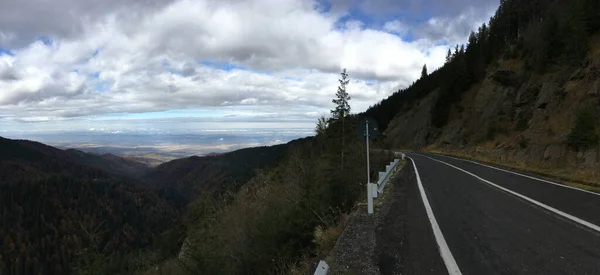 Panorama Carretera Montaña Transfagarasan Rumania — Foto de Stock