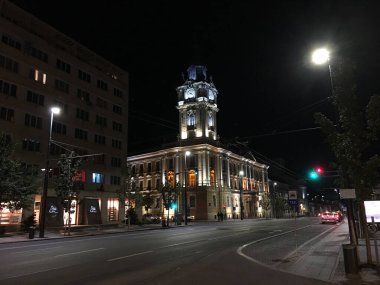 Cluj-Napoca Belediyesi Romanya 'da gece