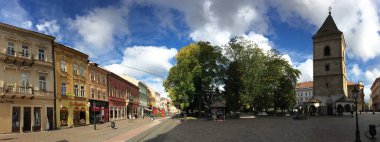 Kosice şehir merkezi manzaralı Şehir Kulesi