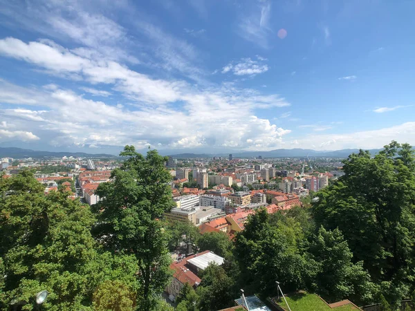 Vista Desde Castillo Liubliana Liubliana Eslovenia — Foto de Stock