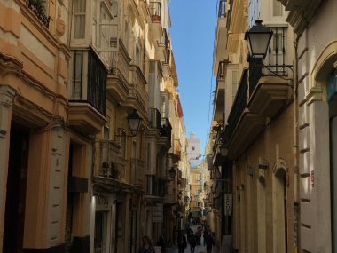 Cadiz İspanya sokaklarında mimarlık