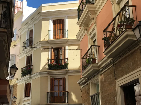 Architektur Den Straßen Von Cadiz Spanien — Stockfoto