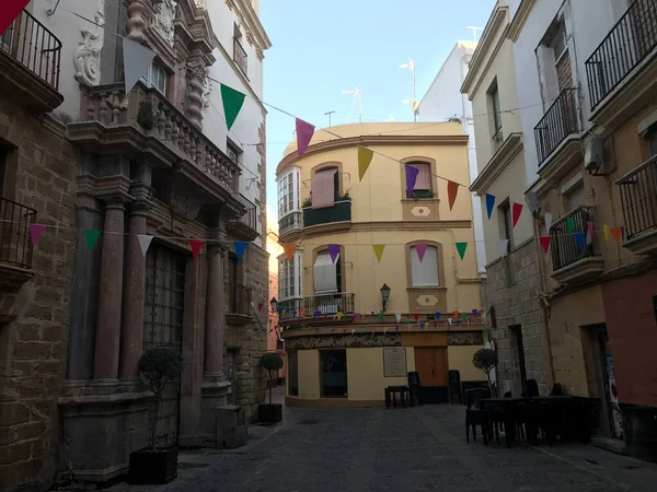 Banderas Festivales Cádiz España — Foto de Stock