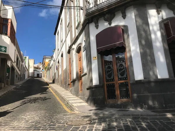 Calle Subiendo Colina Arucas Gran Canaria — Foto de Stock