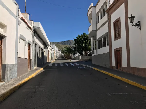 Дома Agaete Gran Canaria Canary Islands Spain — стоковое фото