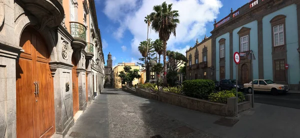 Panorama Plaza Del Espiritu Santo Las Palmas Gran Canaria Islas — Foto de Stock