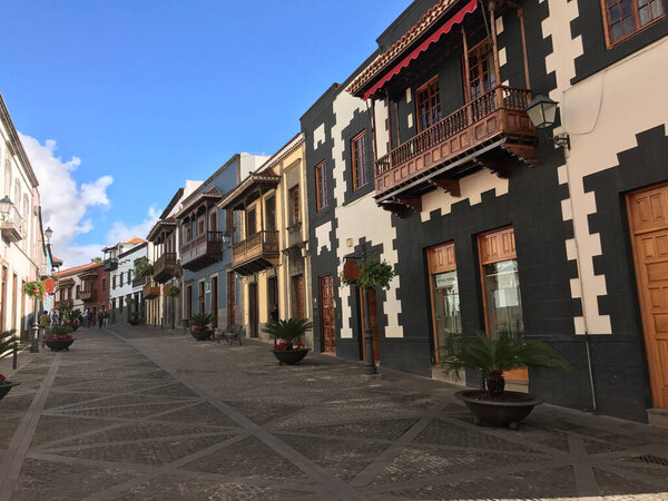 Street in the old town of Teror Gran Canaria