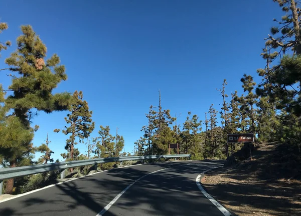 Road Teide National Park Tenerife — Stock Photo, Image