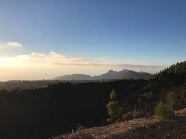 Sol Sobre Las Nubes Parque Nacional Del Teide Tenerife — Foto de Stock