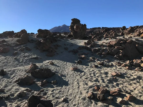 Tájkép Körül Mount Teide Egy Vulkán Tenerife Kanári Szigeteken — Stock Fotó