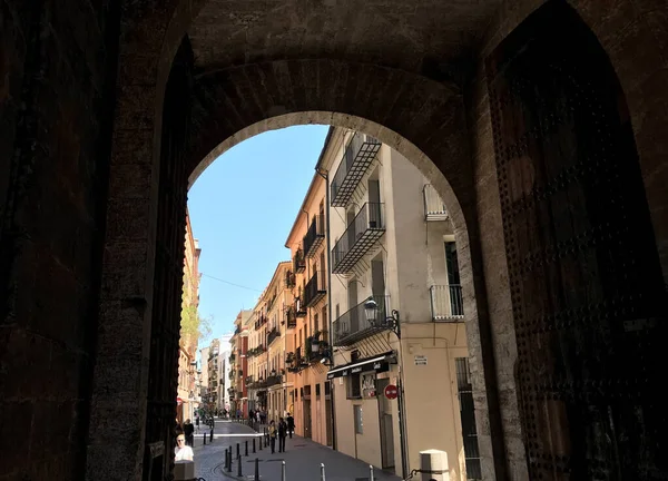 Gate Quart Towers Valencia Spain — Stock Photo, Image