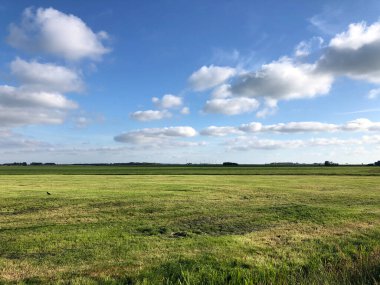 Friesland, Spannenburg çevresindeki tarım arazileri Hollanda