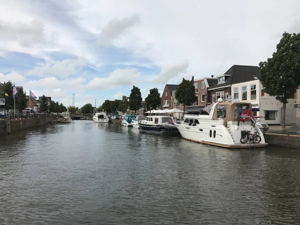 Canal Sneek Friesland Nizozemsko — Stock fotografie