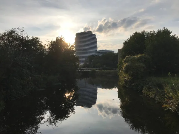 Edifício Governamental Duo Groningen Países Baixos — Fotografia de Stock