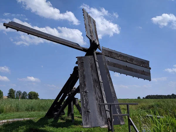 Oude Houten Molen Monument Kalenberg Nederland — Stockfoto