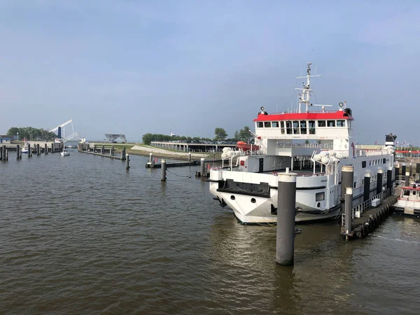 Lauwersoog Muelle Ferry Los Países Bajos — Foto de Stock