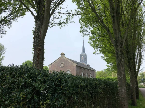 Chiesa Sull Isola Schiermonnikoog Nei Paesi Bassi — Foto Stock