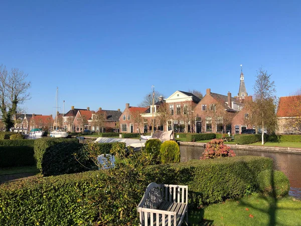 Kanalen Ijlst Hösten Friesland Nederländerna — Stockfoto