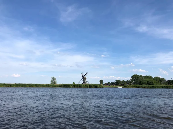 Windmolen Rond Ijlst Friesland Nederland — Stockfoto