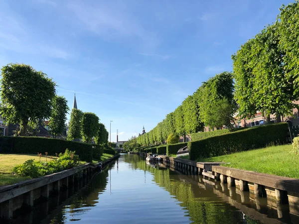 Canal Ijlst Frisia Países Bajos — Foto de Stock