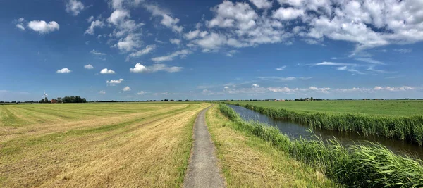 Farmland Panorama Greonterp Friesland Hollandia — Stock Fotó