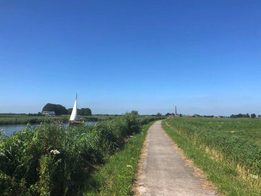 Oostrum, Friesland, Hollanda çevresinden manzara