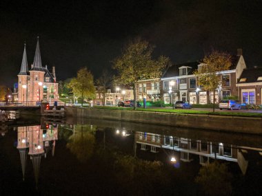 Sneek, Friesland 'daki su birikintisi Hollanda