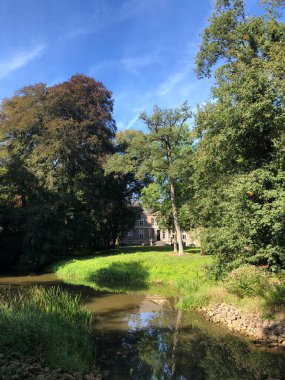 Vorden civarındaki Hackfort Kalesi Gelderland Hollanda