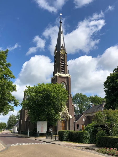 Kyrkan Wergea Friesland Nederländerna — Stockfoto