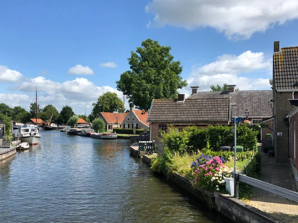 Canal Warten Frisia Países Bajos — Foto de Stock