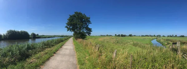Friesland Hollanda Çevresinden Panoramik Manzara — Stok fotoğraf