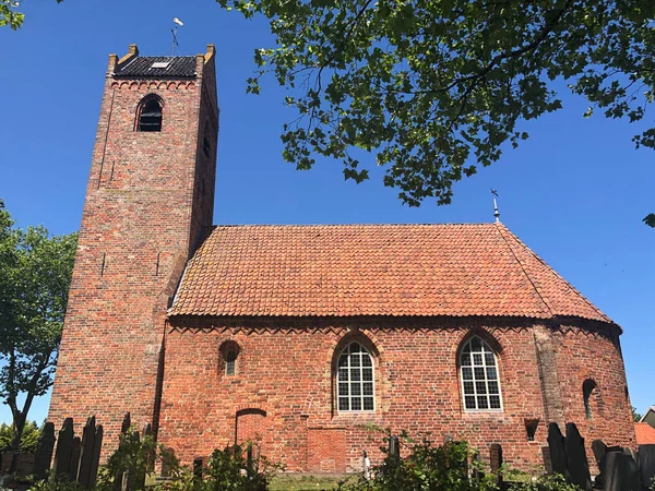 Kościół Jistrum Friesland Holandia — Zdjęcie stockowe