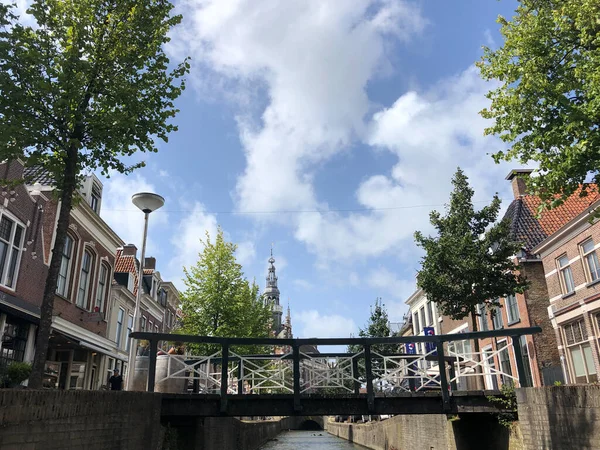 Canal City Hall Franeker Friesland Nizozemsko — Stock fotografie