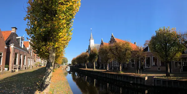 Panorama Autumn Sloten Friesland Netherlands — Stock Photo, Image