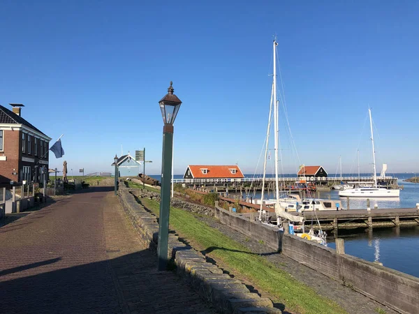Puerto Hindeloopen Durante Otoño Frisia Países Bajos — Foto de Stock