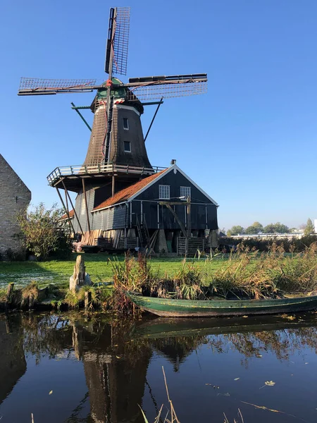 Windmill Ijlst Autumn Friesland Netherlands — Stock Photo, Image