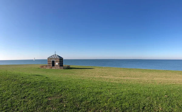 Rijks Peilschaal Dom Hindeloopen Friesland Holandia — Zdjęcie stockowe