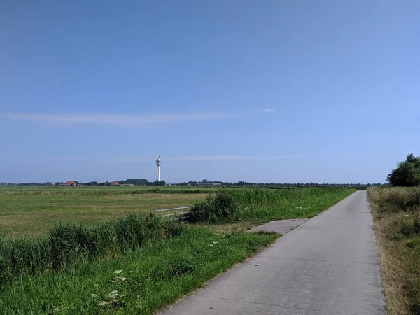 Camino Hacia Spannenburg Frisia Países Bajos — Foto de Stock