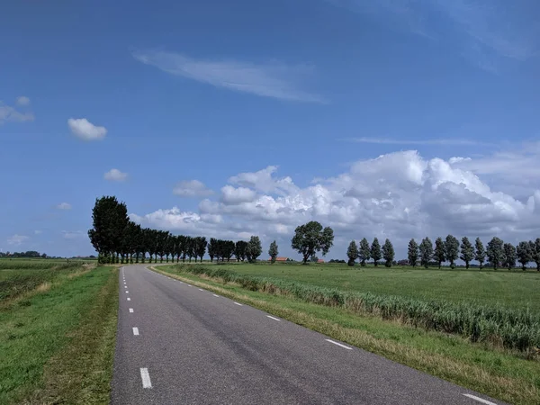 Landschaft Rund Koudum Friesland Niederlande — Stockfoto