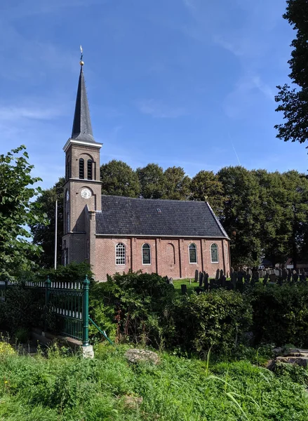 Εκκλησία Στο Scherpenzeel Friesland Ολλανδία — Φωτογραφία Αρχείου