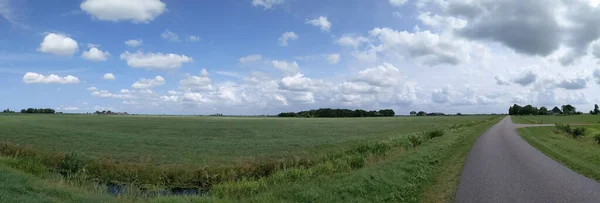 Krajobraz Wokół Niego Heidenskip Friesland Holandia — Zdjęcie stockowe